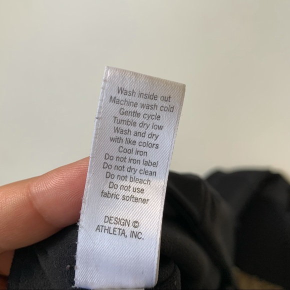 Athleta Plus Size Cobra Tights Cropped Cut Out Black Size 2X Yoga Barre Athletic - Picture 7 of 8